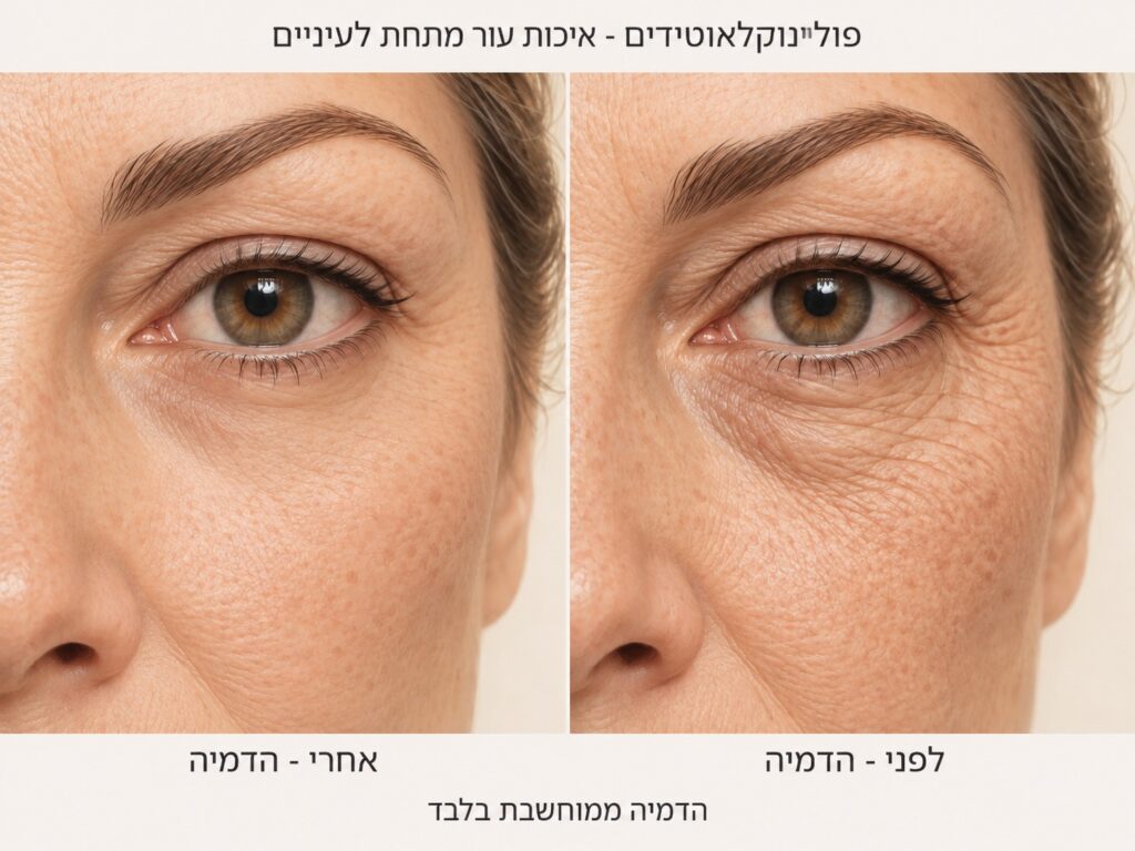 איור: טיפול PN סביב העיניים